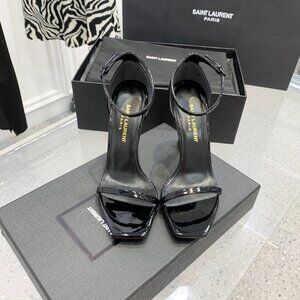 YSL Opyum Snake Heeled Sandals